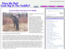 Tablet Screenshot of doesmybuttlookbiginthesaddle.com